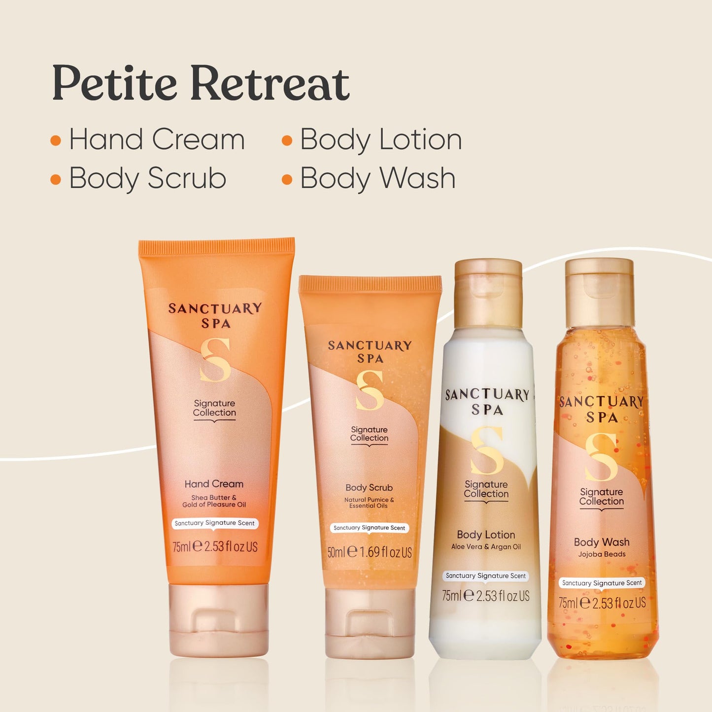 SANCTUARY Sanctuary Spa Petite Retreat Gift Set, Vegan, Gift For Women, Birthday Gift, Womens Gift Sets, Body and Bath Set