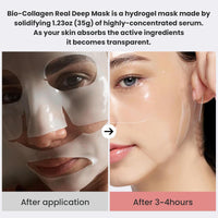 8 Pack Bio Collagen Face Mask, Overnight Collagen Face Masks for Skin Care, Elasticity Improvement, Pore Minimizing, Anti-Aging, Hydrating Sheet Hydrogel Masks