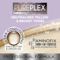 PurePlex Blonde Bond Reconstructing Shampoo. Professional Toning Formula Nourishes & Rebuilds hair from within, Protects & Restores, 200ml. By Knight & Wilson
