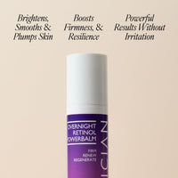 SKINICIAN Ageless Overnight Retinol Powerbalm - Anti-Ageing Retinoid Face Serum - Peptide Moisturiser to Reduce Fine Lines & Skin Pigmentation - Evening Skincare - Vegan & Cruelty Free (50ml)