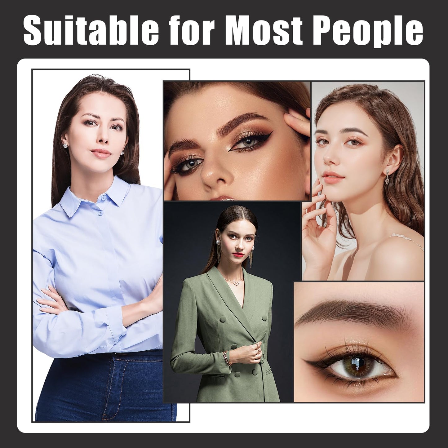 Guegine Eyebrow Tint Kit，2-In-1 Eye Brow Tint Kits，Lash Tint Kit，Lasting for 6 Weeks Diy Hair Dying for Salon（7ml Black）