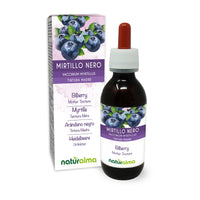 Bilberry or European Blueberry (Vaccinium myrtillus) Fruits Alcohol-Free Mother Tincture Naturalma - Liquid Extract Drops 120 ml - Food Supplement - Vegan