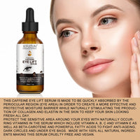 Caffeine Eye Serum ,Anti Aging Serum with EGCG,Vitamin C,Hyaluronic Acid,Collagen,Caffeine Eye Lift Serum-Reduces Puffiness, Dark Circles Under Eye Bags, Wrinkles (Caffeine eye serum)