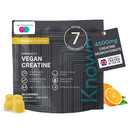 Known Vegan Creatine Gummies On-the-Go Pouch – 4500mg Creatine Monohydrate – Orange Flavour – 28 Gummies 7 Days Supply – Third-Party Tested
