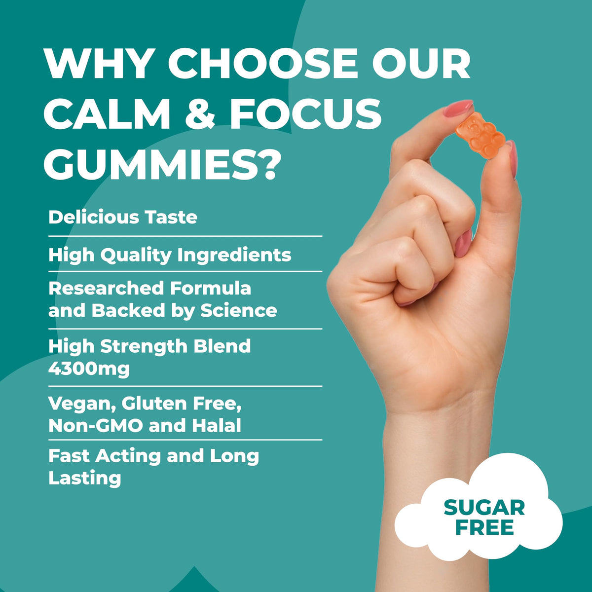 8 Hour Sleepwell Lions Mane Supplement & Mushroom Gummies – High Strength 4300mg with Ashwagandha KSM-66, Zinc, B6 & B12 – 60 Vegan Sugar-Free Gummies for Calm, Focus, Mental Performance & Nervous System Support