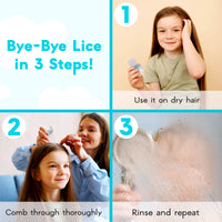 Adamson Lice Comb - Stainless Steel Lice Comb for Kids - Effective Nit Comb - Lice Combs for Thick Hair - Durable and Easy to Clean