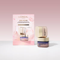 L'Oreal Paris Rosy Glow Ritual Giftset; Day and Night Moisturiser to Deeply Moisturise, Formulated with Peony Native Cells + Calcium B3, Rosy Fortifying Day Cream & Night Cream, Day & Night Routine