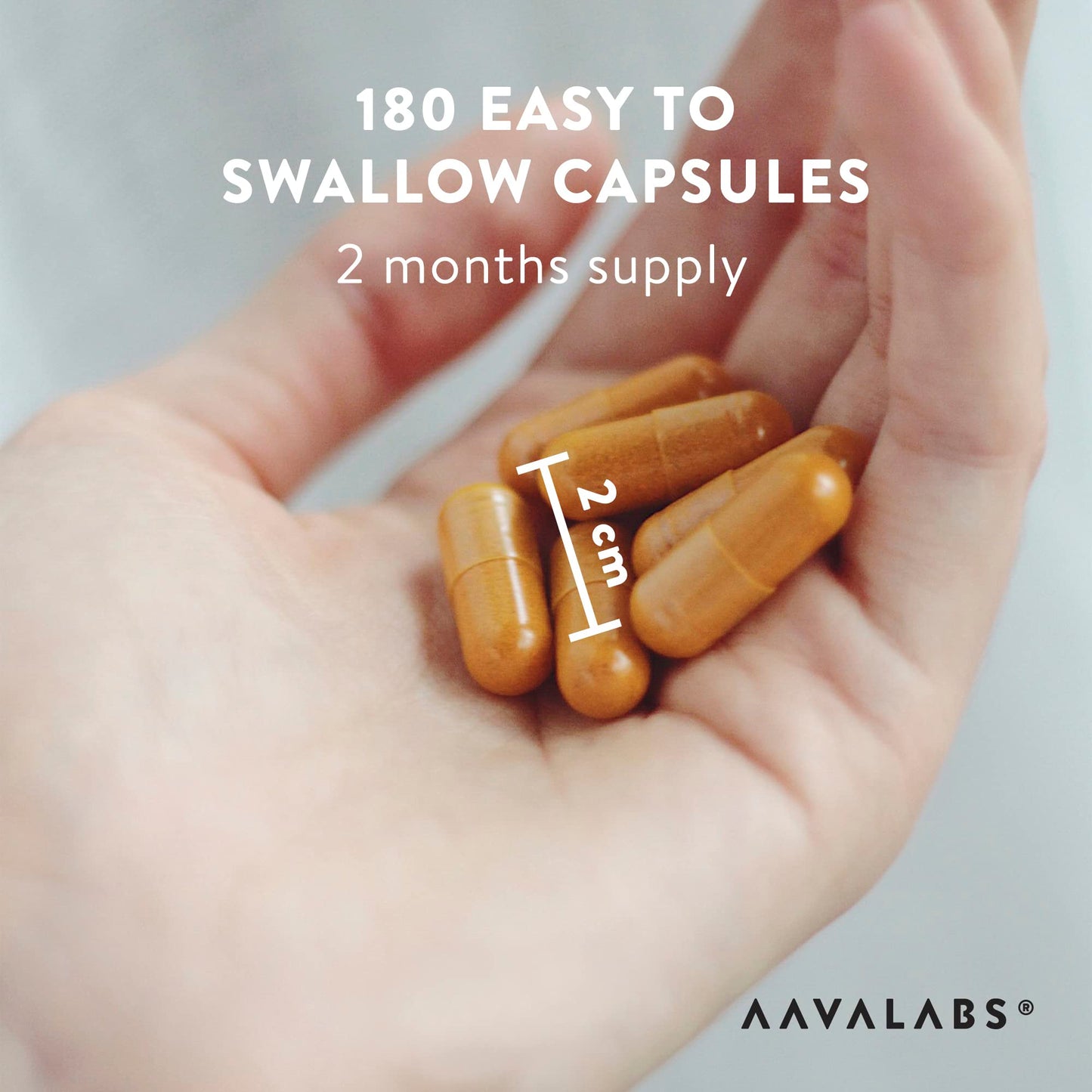 AAVALABS Turmeric and Black Pepper Capsules [ 600 Mg ] - 180 Vegan Turmeric Capsules - 95% Curcumin Extract & Piperine - Tumeric Supplements with Black Pepper High Strength - Non-GMO - 3rd Party Tested