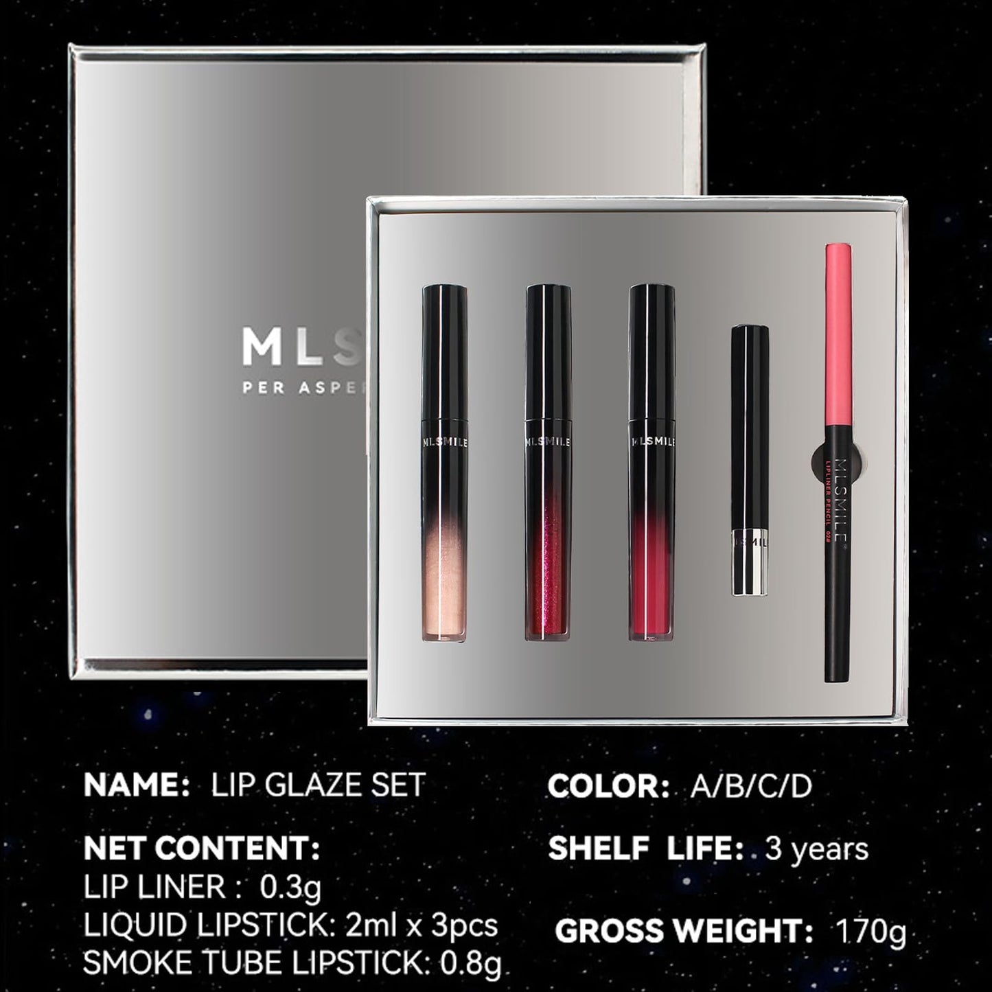 HERBENJOY All-In-One Makeup Set Gift Surprise, Cosmetic Make Up Starter Kit, Full Starter Makeup Kit For Women Beginners Includes Lip Liner, Lipstick and 3pc Lip Gloss Makeup Gift Set For Teenage & Adults