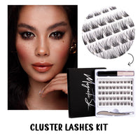 Magnetic SL Individual Lashes 45 Cluster Lashes DIY False Eyelashes Natural Look C Curl Individual Cluster Lashes Soft Eyelashes False Eyelashes With Clear Glue Strong Hold 10-16MM