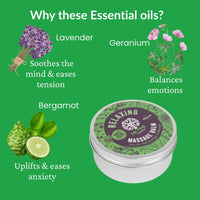 Me-Time Therapies Relaxing Massage Balm with Lavender, Geranium & Bergamot 100g – Professional Aromatherapy Balm for Relaxation & Reflexology – Me Time Therapies. Made in UK