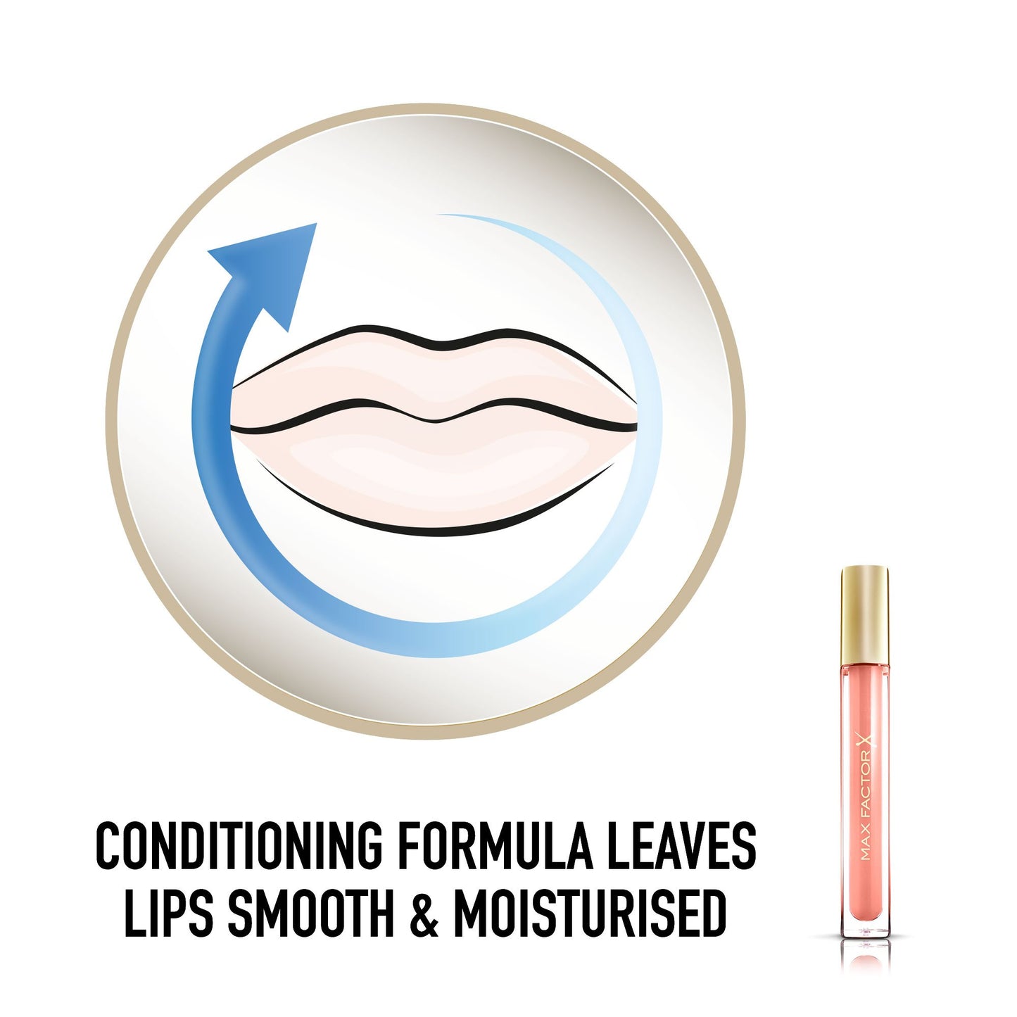 Max Factor Colour Elixir Lip Gloss, Shine Enhancers and Smoothing Oil, Glowing Peach 2