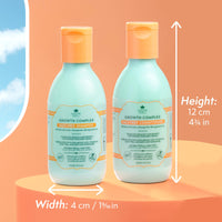 Nature Spell Hair Growth Travel Size Duo, Shampoo & Conditioner, 95ml Each