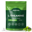 Nutrivo L Theanine 400mg | 120 Vegan Capsules - 4 Months Supply | Good Alternative to L-Theanine Powder, Gummies and Drops | UK Made L'Theanine Supplement