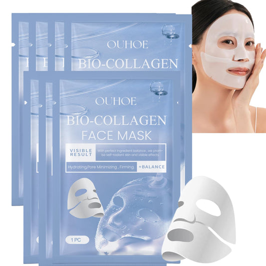 ISBEAUSOLS Bio Collagen Face Mask Beauty - Face Mask Set - bio dance Collagen Mask Overnight - Tender Hydrating Face Mask Skin Care Nourish - Anti Aging Overnight Collagen Face Mask (7)