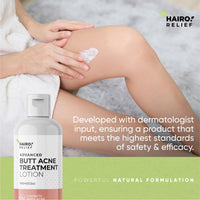 HAIR O HAIRO RELIEF - Butt & Body Acne Treatment, 100ml | Targets Pimples & Acne on Butt, Thighs & Back