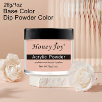 Honey Joy 28g/box Acrylic Powder Professional White Clear Black Nude Acrylic Nail French Manicure Powder for Nail Extension Acrylic Nail System,HJ-NAP016 (Nude)