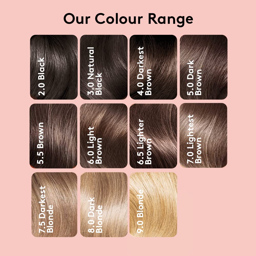 Josh Wood Colour - Ammonia-Free Hair Dye - Permanent Hair Colour with 100% Grey Coverage - Vegan Friendly, Natural-Looking Results, Shiny & Hydrated Hair | 3.0 (Natural Black)