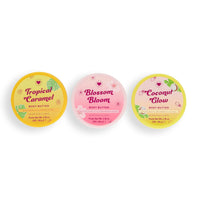 I Heart Revolution, Tropical Trip Body Cream Trio, Ultra Moisturising Body Lotion For Soft Skin, Three Summer Scents, Vegan & Cruelty-Free