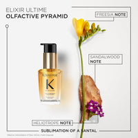 KÉRASTASE Kérastase Elixir Ultime Hair Oil, Nourishes Dull Hair, For All Hair Types, Strengthens and Protects Hair From Heat, With Argan and Camellia Oil, L'Huile Originale, 30ml