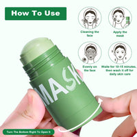 Samkeen Green Tea Mask Stick, Green Tea Deep Cleanse Mask, 2026 New Upgrade Blackhead Remover with Green Tea Extract, Moisturizing, Cleansing Face for Men and Women