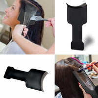 FYHJNC 2PCS Hair Dye Highlighting Boards with Fine Teeth & Flat Top Comb – Salon-Grade Sectioning Tools for Balayage, Bleach, Colouring at Home (Black)