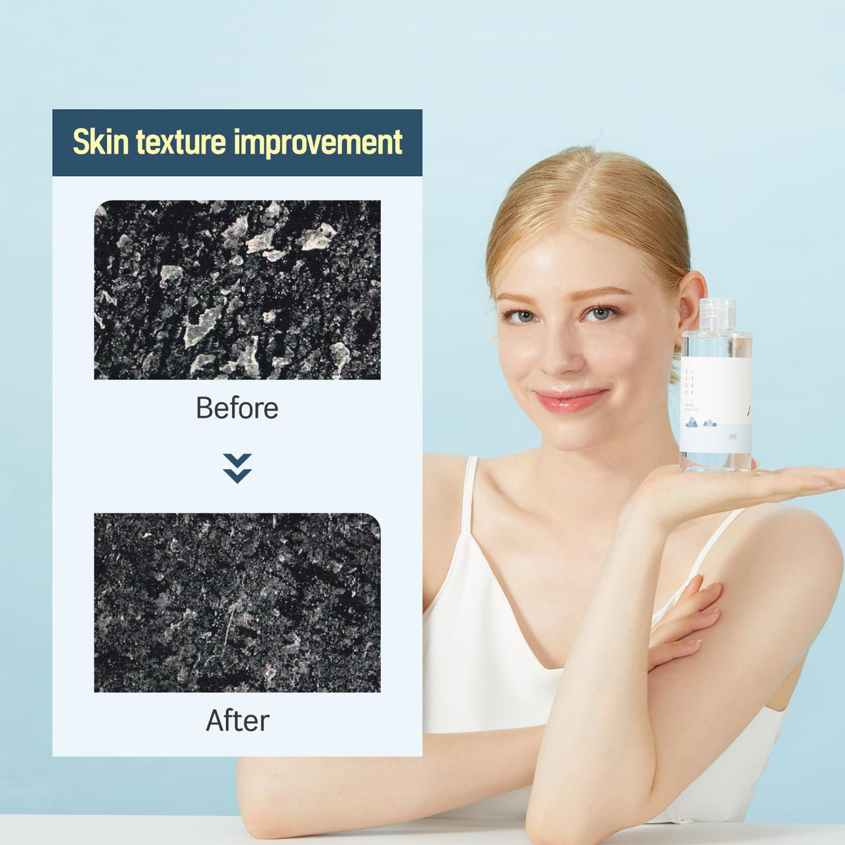 ROUND LAB 1025 Dokdo Toner (100ml), Oil Control and Reduces Excess Sebum, Gentle Exfoliating Facial Toner, Deep Sea Water for Moisturization, Soft Finish Without Stickiness, Korean Skin Care