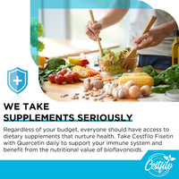 Cestfilo Liposomal Fisetin with Quercetin 1200mg | 98% Pure Fisetin | Patented Formula for Enhanced Absorption & Availability | High Strength Flavonol Complex | 60 Count (Pack of 1)