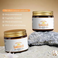 Generic Beef Tallow Sunscreen SPF 50 Face Moisturiser - Natural Grass Fed Tallow Skin Care,Tallow Balm Instant Sun Protection, Lightweight Non Greasy Sun Cream for Dry Skin,Water