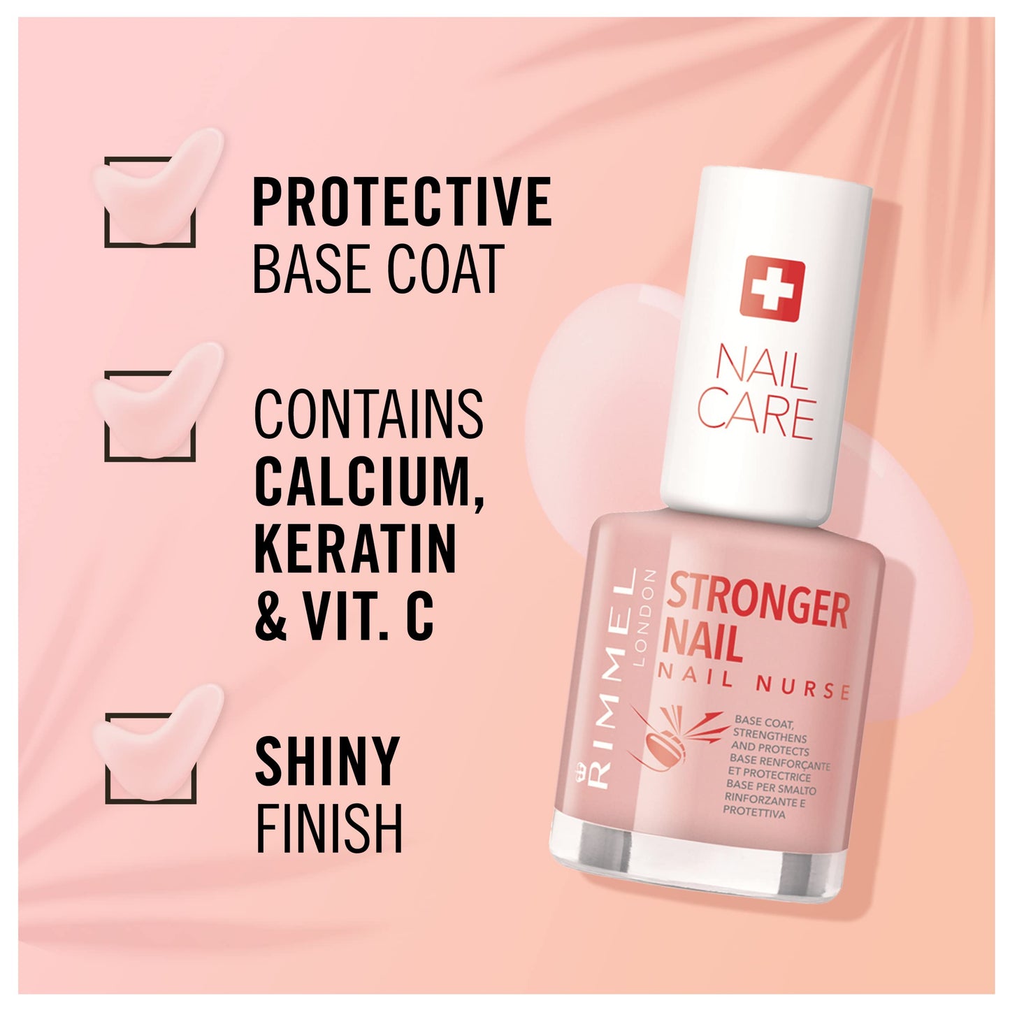 Rimmel London Nail Nurse Stronger Nail Polish, 12ml