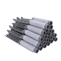 TMISHION Hair Perm Kit, 20pcs Rods Large Kit for Women, 20pcs Fluffy Hair Perm Rods with Clips for Soft and Plump Curls, Hairdressing Tool Kit Fluffy Roller Curler Hairdressing Styling Tool (Grey)