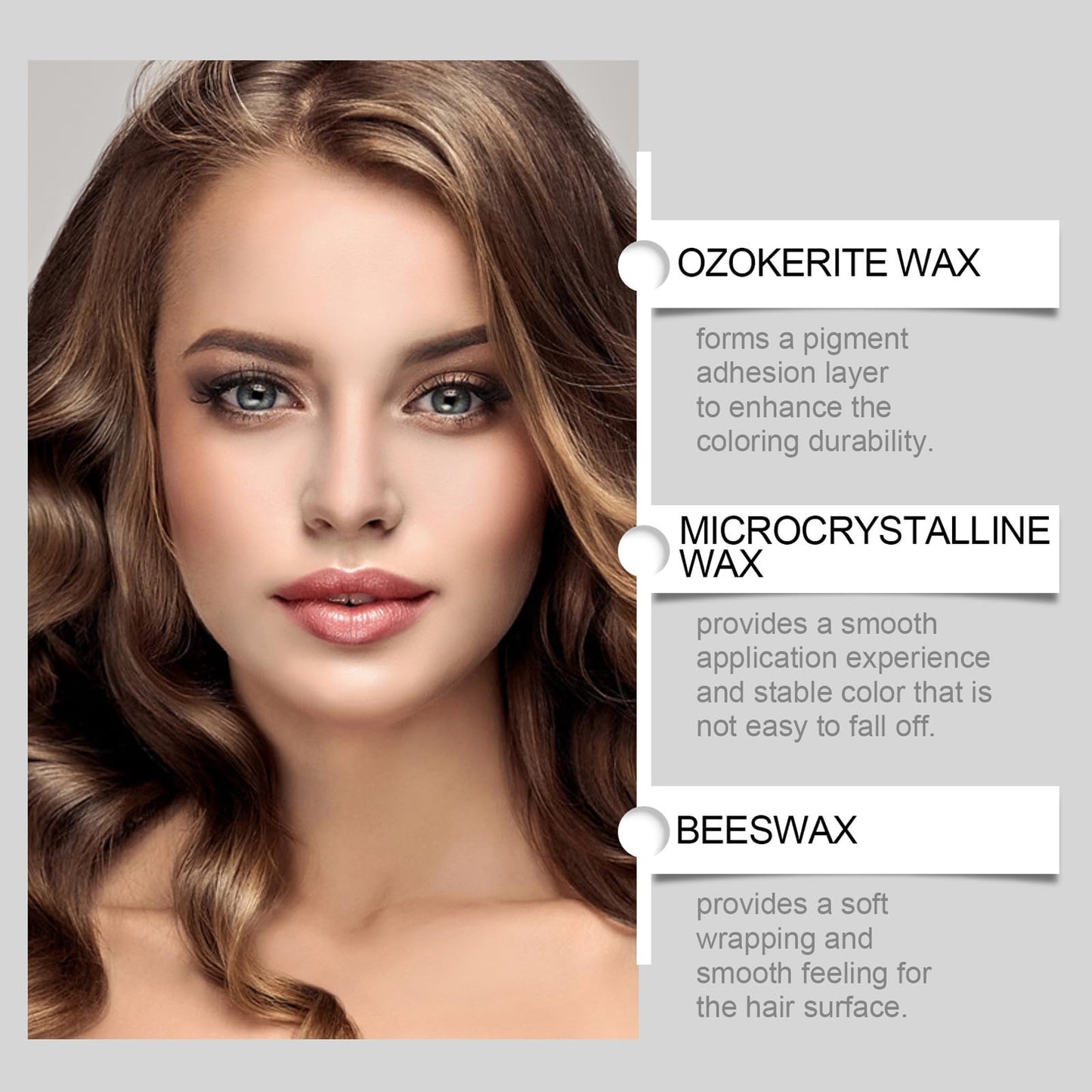 HERBINSOLS Safe and Convenient Comb Hair Dye - Portable Hair Dye Comb for Gray Hair Coverage - Waterproof and Sweat-Proof HairDye Stick - 2 in 1 Instant Hair Colour Stick for Women & Men(Black)