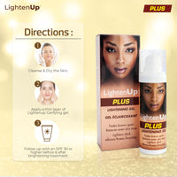 OMIC Lighten-Up LightenUp Plus, Skin Brightening Gel - 30ml/1 Fl oz - Moisturizing Gel to Restores Even Skin Tone, with Shea Butter & Coconut Oil