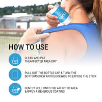 Water & Sweat Proof Anti Chafe Stick | Dryness & Long-Lasting Protection For Sports Chafing & Thigh Rashes | Anti-Friction Cream For Active Lifestyles