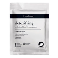 MASKOLOGY DETOXIFYING Professional Sheet Bubble Mask Pack of 1 | Charcoal Face Mask | Self-Foaming Face Sheet Mask Packs | 100% Plant Based | Bubble Sheet Mask |