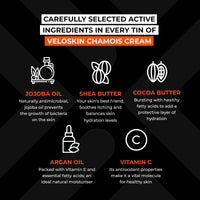 VeloSkin Premium Chamois Cream for Cycling | Anti-Chafing with Natural Vegan Ingredients - Made by Cyclists for Men & Women (150ml)