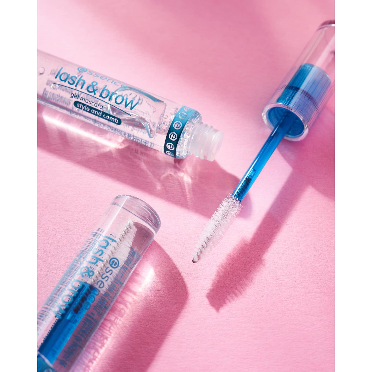 essence Lash and Brow Gel Mascara – Transparent gel mascara for brows and lashes, provides definition and hold for a natural look,ideal for eye makeup, 3 pack (3x9 ml),