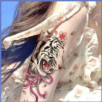 Nirbffo Fish Cat Bird Tiger Temporary Tattoo for Women 5Pieces