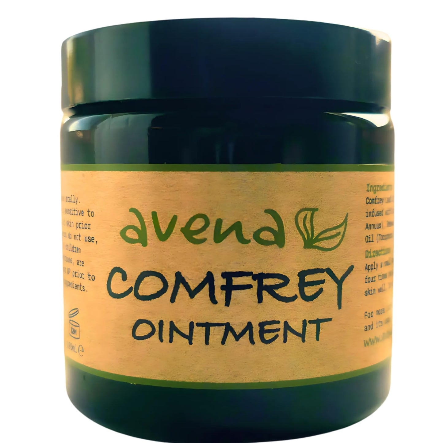 Avena Herbal Products Comfrey Ointment 60ml SLS and Paraben Free Vegetarian Symphytum officinale