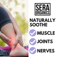 Turmeric & Ginger Massage Oil - Natural Ginger Oil Therapy For Lymphatic Drainage, Nerve, Muscle & Joint Discomfort Relief, Warming Relaxing & Soothing Massage - With Lavender (100ml) By Sera Organics