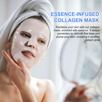 VCTSOF Bio Collagen Face Mask, Collagen Face Masks, Collagen Overnight Face Mask, Masks For Deep Repairing And Moisturizing Anti Wrinkles (6Pcs)