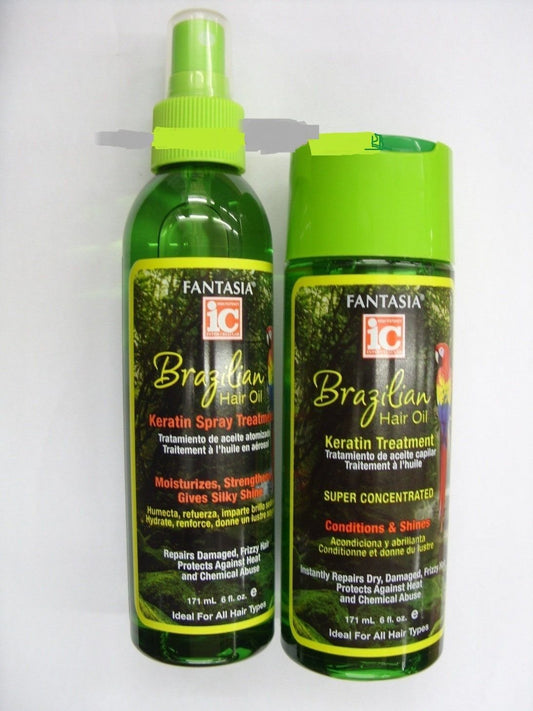 Fantasia BRAZILIAN HAIR OIL KERATIN TREATMENT IDEAL ALCOHOL & SULPHATE FREE by fantasia ic