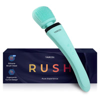 Yarosi Wireless Curve Brush Therapeutic Device Waterproof Version - 8 Powerful Speeds and 20 Patterns - for Muscle Aches and Sports Recovery - Rechargeable - Travel Friendly - Green