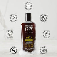 American Crew 3-in-1 Shampoo, Conditioner and Body Wash Ginger and Tea, 250 ml
