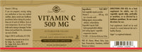 Solgar 500 mg Vitamin C Vegetable Capsules - Pack of 100 - Seasonal Immunity Support - Potent Antioxidant - Reduces Tiredness and Fatigue - Collagen Formation - Vegan