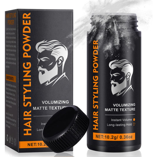 CrownLite Hair Styling Powder for Men, 2 PCS Hair Texture Powder for Men, Natural Look Mens Styling Powder - Matte Texture Long-lasting Hold and Easy to Apply with No Oil or Greasy Residue