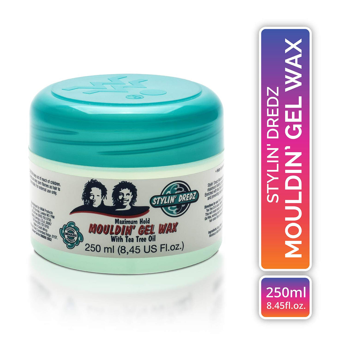 Stylin Dredz Stylin' Dredz Moulding Strong Maximum Hold Gel Wax with Tea Tree Oil Hair Care for Dreadlocks 250 ml