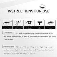 Lower Lash Stamp, 2 in 1 Bottom Lashes Stamp, Eyeliner Pen Lower Lash Stamp Set for Girls Women Quick Eye Makeup for Beginner Waterproof Sweat Proof Long Lasting (Black)