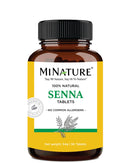 Senna Leaf Tablets by mi Nature | 90 Tablets, 1000 mg | 45 Days Supply | Senna Leaves Tablets | Vegan| Immunity Booster | Constipation Support | Laxative