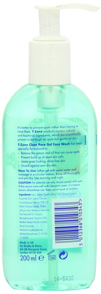 T-Zone Clear Pore Gel Wash 200ml